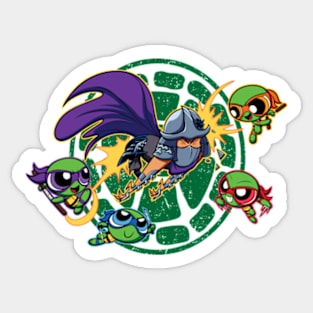 Powerpuff Turtles Sticker